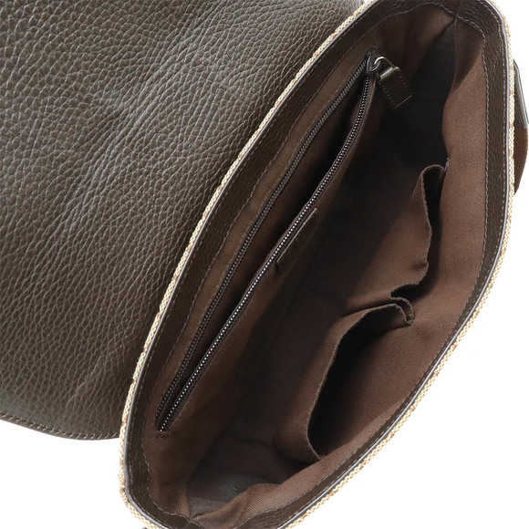 Gucci Shoulder GG Leather Brown Bag Khaki - Picture 6 of 9